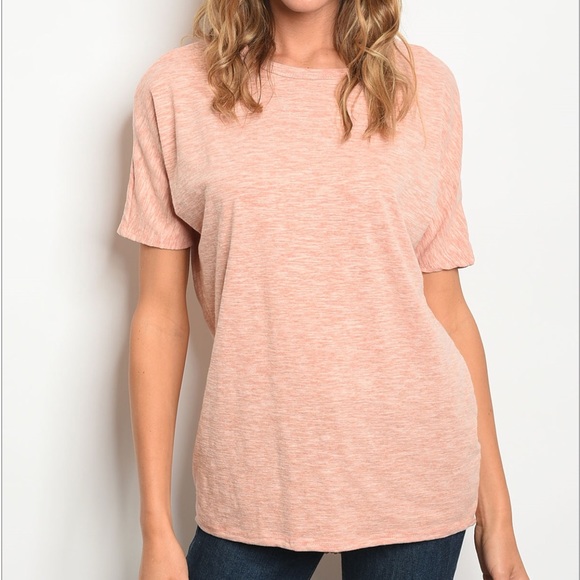 LAST Blush Lace Back Tee 02002 - Picture 2 of 3